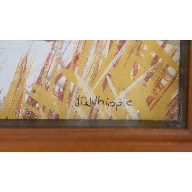 Art Sz: 4 5/8"H x 6"W Frame Sz: 7"H x 8 1/2"W Joseph Quinn Whipple, Sr. (American, 1917-2008) was a nationally known...
