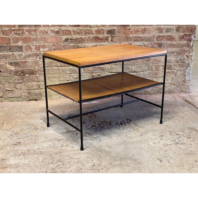 Planner Group Paul McCobb Planner Group Iron and Reed SideTable For Sale - Image 4 of 12