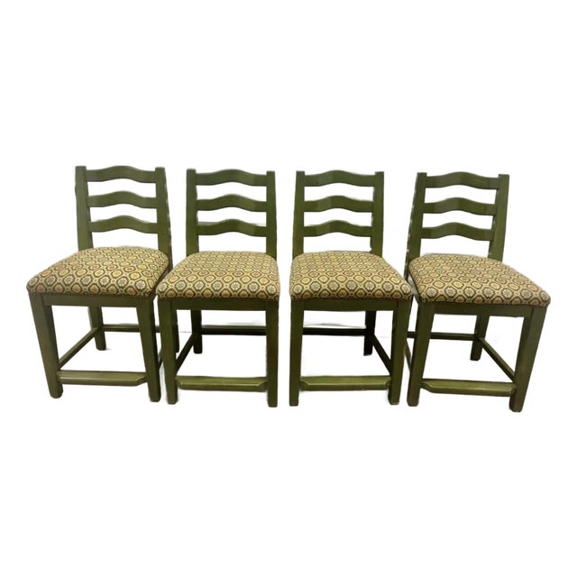 Set of 4 Counter Stools by Bausman & Company For Sale