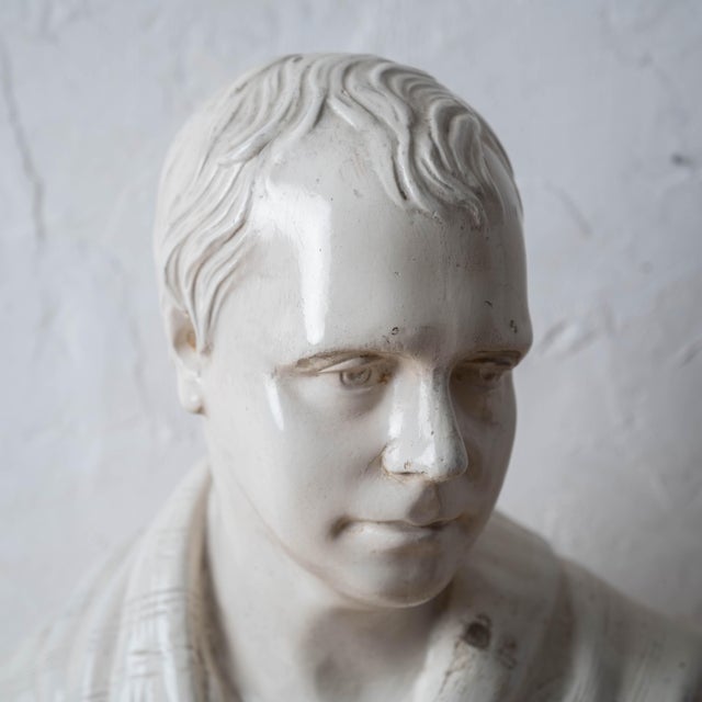 After Sir Francis Chantrey, Library Bust of Sir Walter Scott, Circa 1840 For Sale In Savannah - Image 6 of 13
