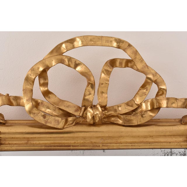 Gold Antique Louis Philippe Gold Leaf Mirror, 1800s For Sale - Image 8 of 12
