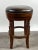 Traditional Vintage Traditional Style Frontgate Studded Leather Swivel Stool, a Set of 3 For Sale - Image 3 of 16