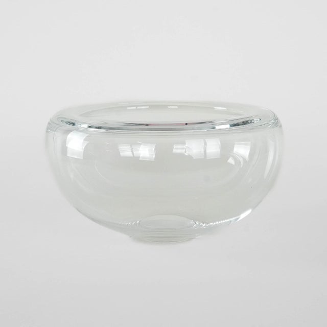 A transparent bowl designed by Per Lütken for the Danish manufacturer Royal Copenhagen. It was made in the 1950s. Provance...