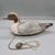 Mid-Century Modern Vintage Folk Art Wooden Working Duck Decoys With Anchor Weights - Pair For Sale - Image 3 of 17