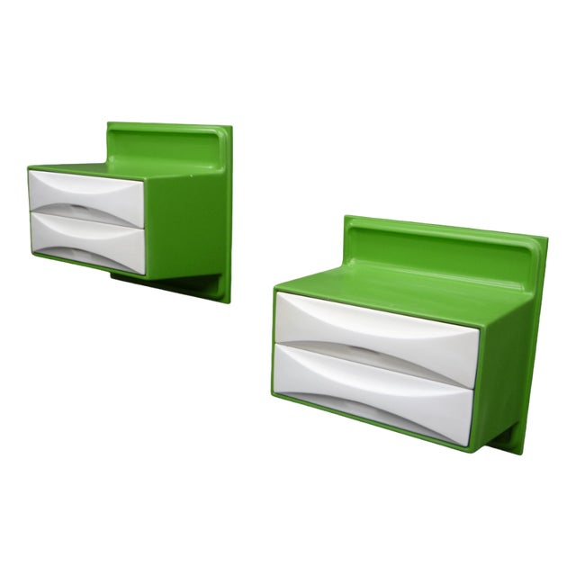 Wall Shelf with Drawers by Ernest Igl for Wilhelm Werndl, 1960s Set of 2 For Sale