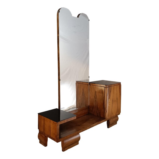 Art Deco Wooden Dressing Table, 1940s For Sale