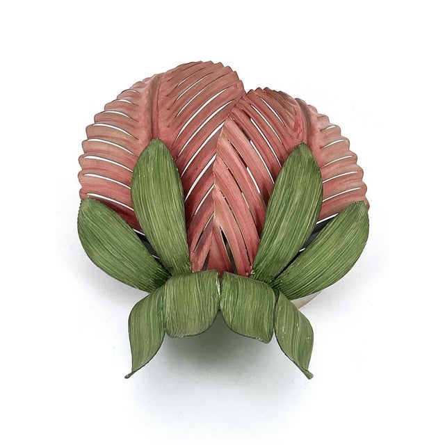 Mid-Century Double Leaf Floral Sconce by Holländer Leuchten, Germany, 1970s For Sale - Image 13 of 18