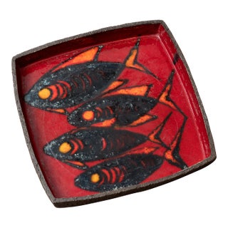 Thomas Toft Studio Ceramics Tray, Denmark, 1950s For Sale