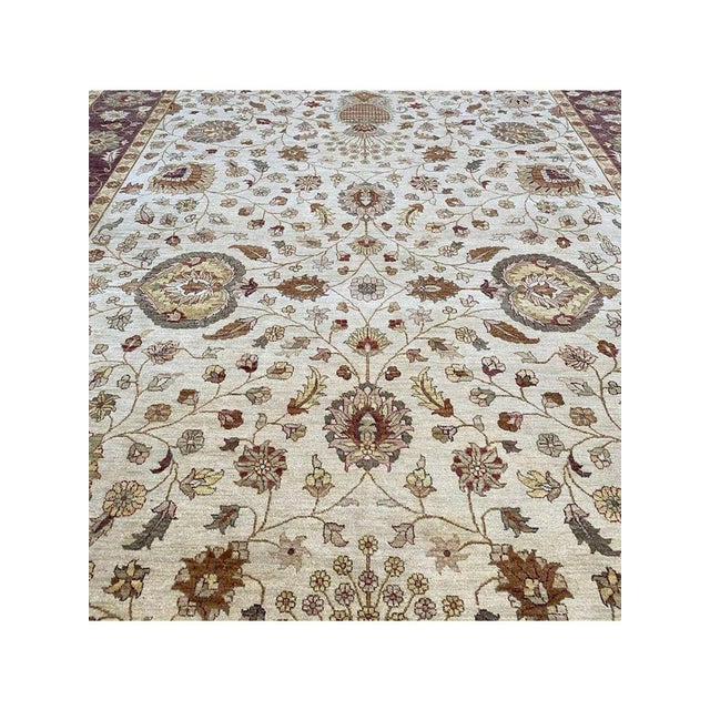 10x14 Handwoven Indian Agra Area Rug - 107053 For Sale - Image 12 of 13