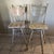Wood 1980s Rustic Distressed Whitewash Farmhouse Swivel Barstools For Sale - Image 7 of 7