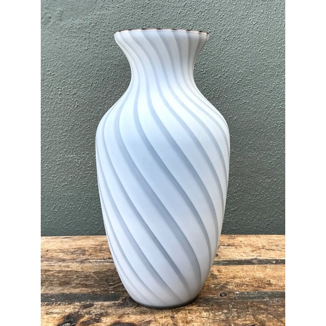 Mid-Century Modern Vintage Archimede Seguso Murano Glass Vase For Sale - Image 3 of 12