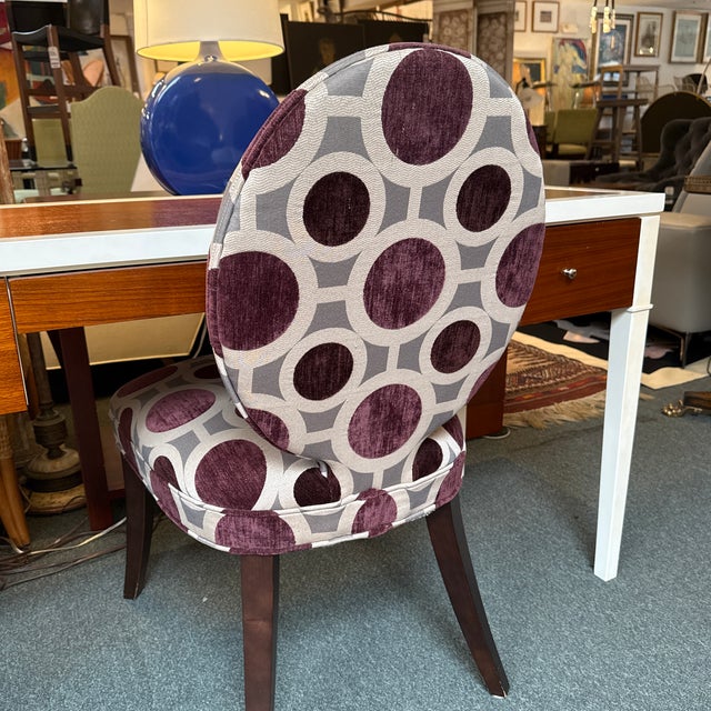 Contemporary Mitchell Gold Geometric Side Dining Chair For Sale - Image 3 of 12