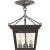 Traditional Chapman & Myers for Visual Comfort Signature Cornice Semi-Flush Lantern in Blackened Rust For Sale - Image 3 of 4