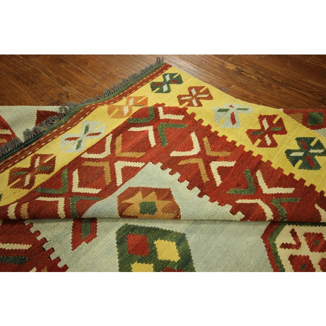 Colorful Kilim Area Oriental Rug 6' 6" x 9'5'' Chairish