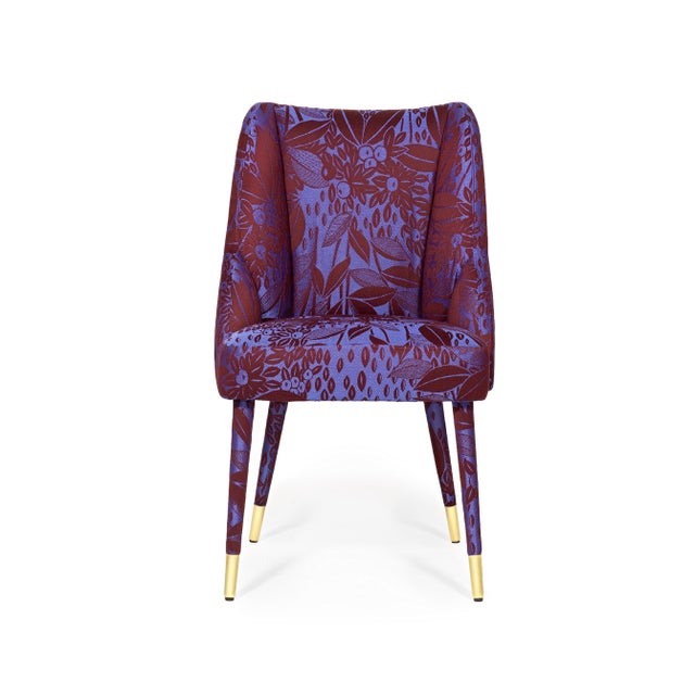 Figueroa Dining Chair in Damasks & Lampas Fabric from Insidherland, in New conditions. Designed from 2000 Labeled by Maker