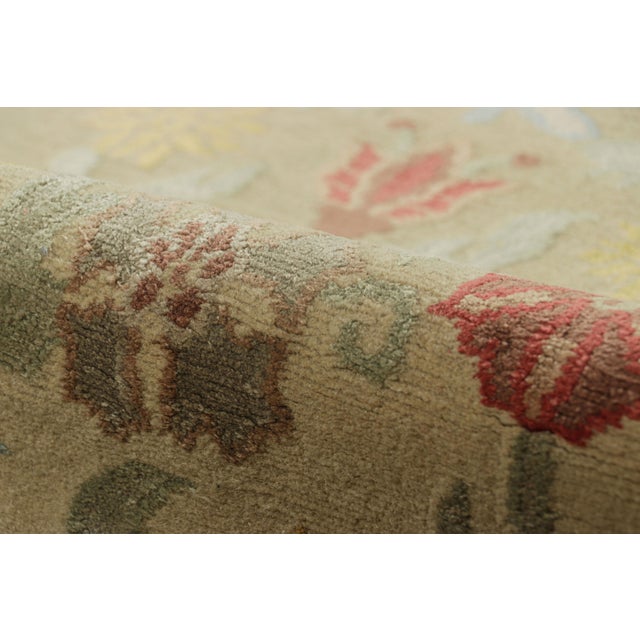 Textile Rug & Kilim’s Oversized Spanish Style Runner Rug With Floral Patterns “Bilbao” For Sale - Image 7 of 8