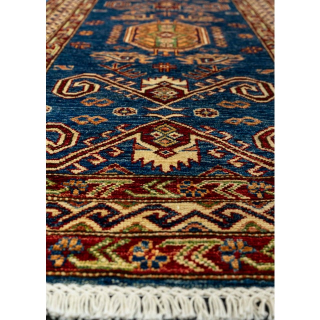 Contemporary Oriental Handmade Rug 2'9" x 10'5" For Sale - Image 3 of 4