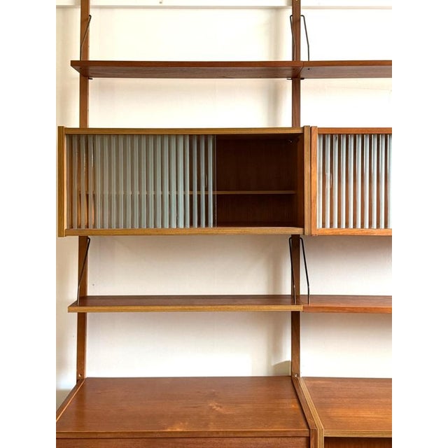 Brown PS System Wall Unit in Teak, 1960s For Sale - Image 8 of 10