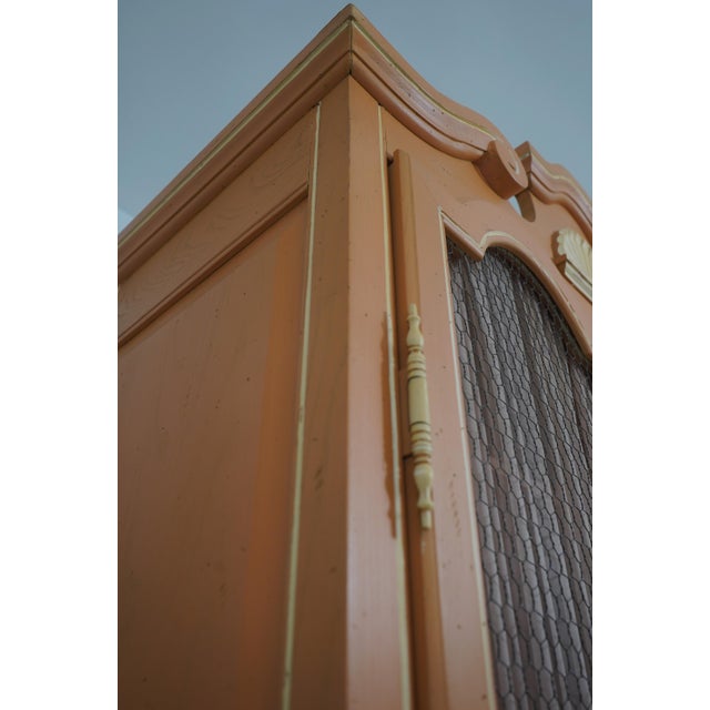 Italian Paint Decorated 2 Door Armoire For Sale - Image 10 of 18