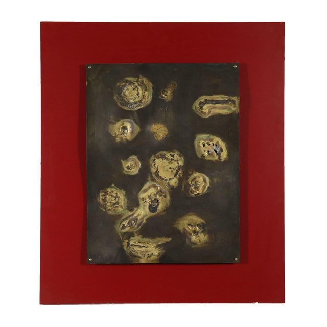 Wood Sculpture Panel with Abstract Composition For Sale - Image 7 of 7