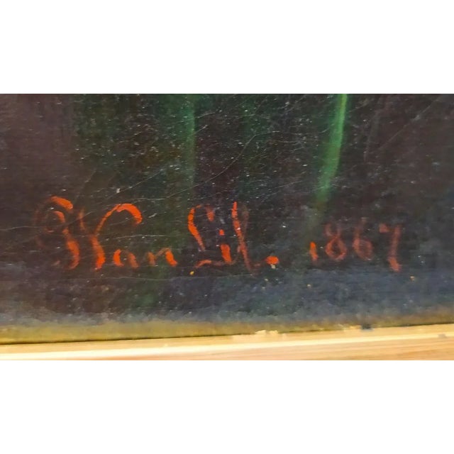 Van Lil Joseph, Self Portrait, Oil on Canvas, 1867 For Sale - Image 7 of 8