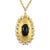 Black 1970s Pendant Necklace With Faux Baroque Pearls For Sale - Image 8 of 8