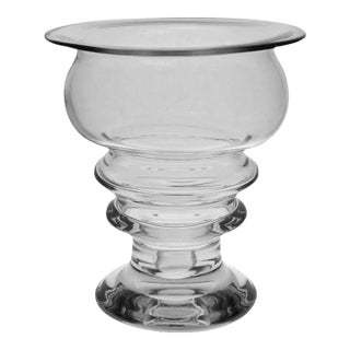 Tamara Aladin Tornado Vase Riihimäen Lasi Finland Large Vintage Art Glass Vase Signed Finnish Glass Designed in 1970 For Sale