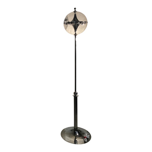 Space Age Italian Acrylic Glass and Steel Floor Lamp from OfficinadiRicerca, 1960s For Sale