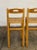W17 D17 H40 SW16 SD14 SH28 Set of two bar stools in good condition. Stools are all in structurally sound condition, rush...