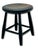 Very Nice Hand Made Antique American Primitive Pine Wood Footstool With Excellent Original Old Black Paint For Sale In Boston - Image 6 of 18