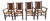 Set of Four 1930s Old Hickory Arm Chairs For Sale