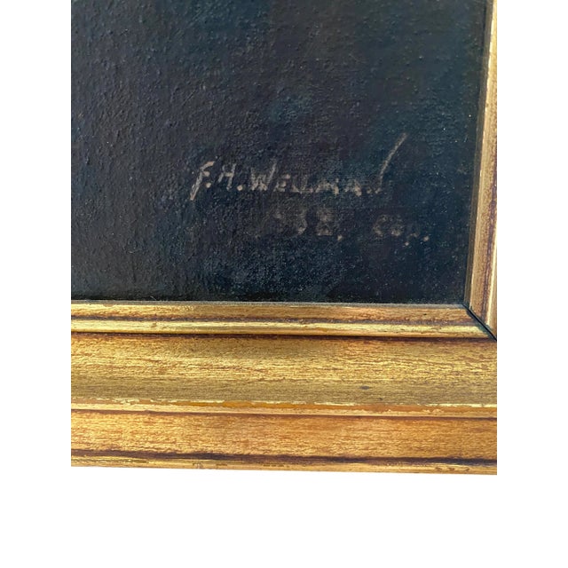 Antique Painting Inspired by the Original Dutch Masterpiece Laughing Cavalier For Sale - Image 12 of 12