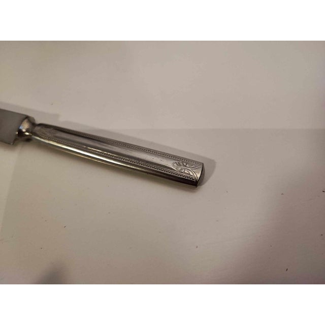 Plated Stand with Knives, 1890s, Set of 13 For Sale - Image 3 of 8