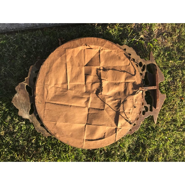 Gold 20th Century Federal Eagle Wood & Gesso Gilded Convex Mirror For Sale - Image 8 of 9
