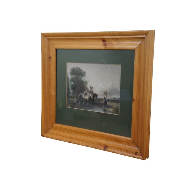 Contemporary Antique Sir Augustus Wall Callcott Returning From Market Hand Colored Engraving For Sale - Image 3 of 10