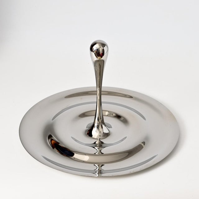 Stainless Steel Flow Fruit Bowl by Gijs Bakker for Keltum, 2000s For Sale - Image 4 of 8