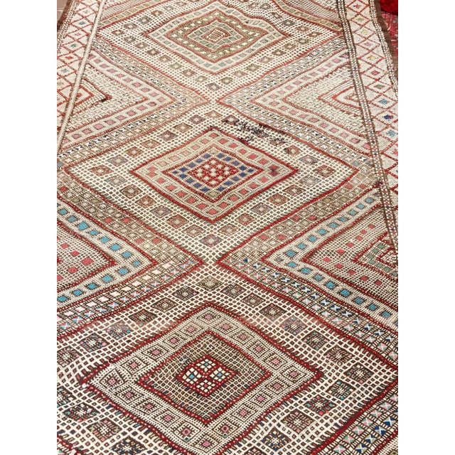 1960s Vintage Tuareg Moroccan Tribal Runner Rug For Sale - Image 10 of 13