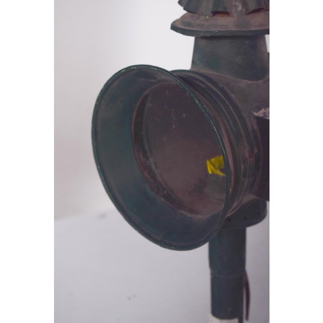 Antique Danish Metal Street Lantern, 1950 For Sale - Image 10 of 12