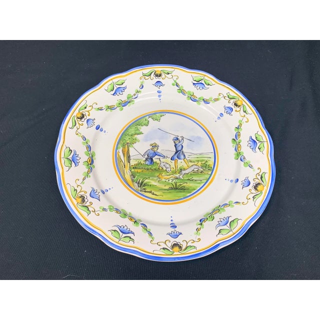 Vintage French Decorative Plate For Sale - Image 10 of 10