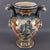 Large Vintage Historiated Polychrome Majolica Vase with Zoomorphic Handles from Albissola, 20th Century For Sale - Image 4 of 14