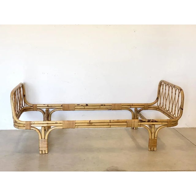 Bamboo Bed, 1970s For Sale - Image 11 of 11