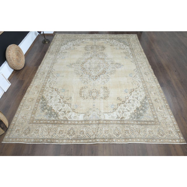 Vintage Persian Hand-Knotted area rug is a semi-antique vintage area rug. The '70s Eastern region of Anatolian's unique...