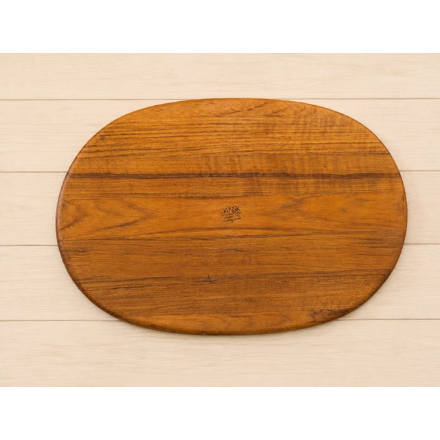 Dansk Designs Vintage Dansk Teak Serving Tray With End-Grain Cutting Board For Sale - Image 4 of 7
