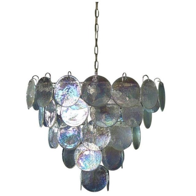 Murano Glass Discs Chandelier, 1990 For Sale - Image 10 of 15