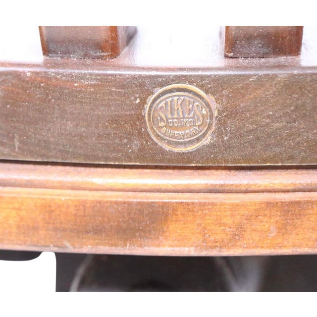 Early 20th Century Classic Bank of England Jury Style Swivel Tilt Office Desk Chair by Sikes For Sale In New York - Image 6 of 14