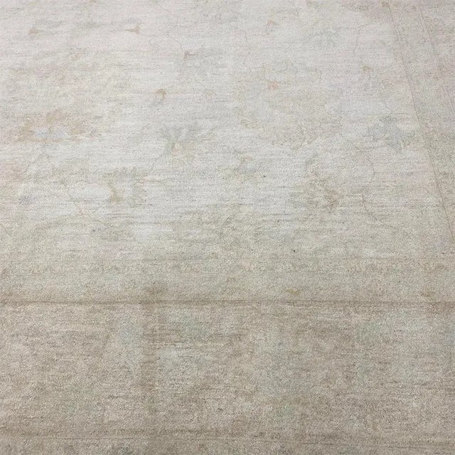 Handwoven Oushak Style Area Rug 12’1″ X 17’9″ For Sale In Dallas - Image 6 of 13