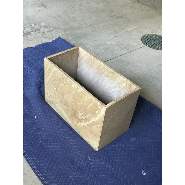 Mid-Century Modern 1970’s Italian Travertine Coffee Table For Sale - Image 3 of 12