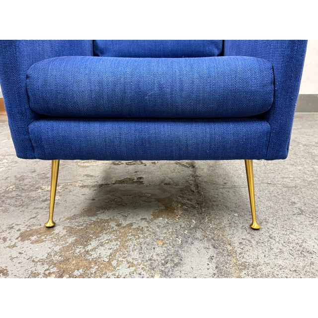 West Elm Carlo Mid Century Arm Chairs, Pair For Sale - Image 10 of 12