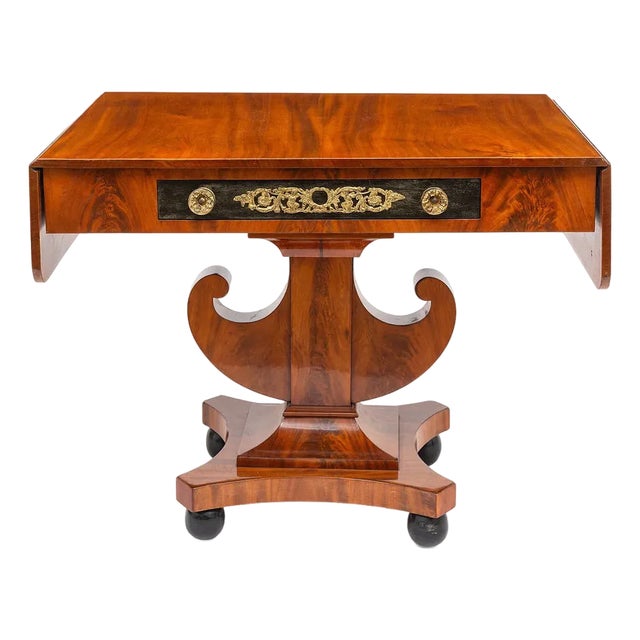 Baltic Neoclassical/Biedermeier Mahogany Sofa, Sweden Circa 1850 (Desk) For Sale