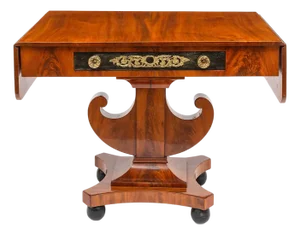 Baltic Neoclassical/Biedermeier Mahogany Sofa, Sweden Circa 1850 (Desk)